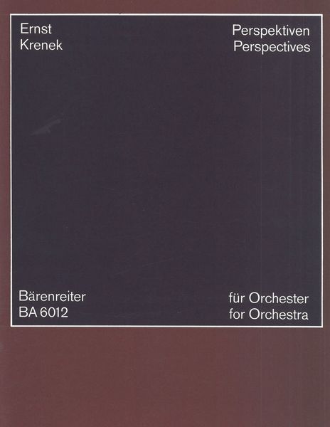 Perspektiven = Perspectives : For Orchestra.