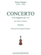 Concerto In Fa Maggiore, Op. 1 N. 6 : Per Violino E Orchestra / edited by Giuseppe Fochesato.