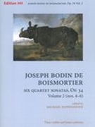 Six Quartet Sonatas, Op. 34, Vol. 2 (Nos. 4-6) : For Three Violins and Basso Continuo.