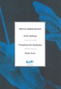 Variations For Orchestra, Op. 8.