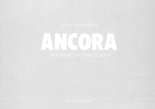 Ancora : For String Quartet.