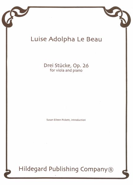 Drei Stuecke, Op. 26 : For Viola and Piano.