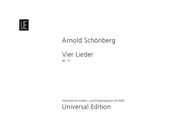 Vier Lieder, Op. 22 : For Voice and Orchestra.