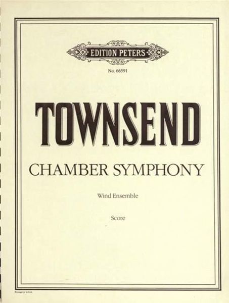Chamber Symphony : For Wind Ensemble.