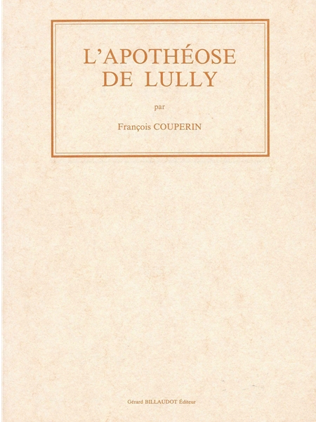 L' Apothéose De Lully.