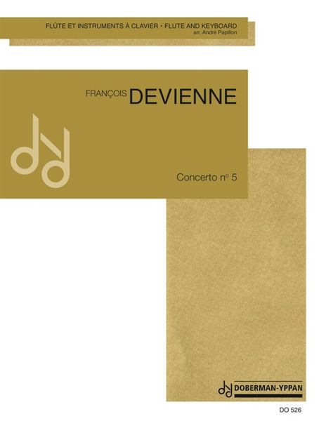 Concerto No. 5 : For Flute & Keyboard / arr. by André Papillon.