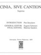 Bicinia, Sive Cantiones.