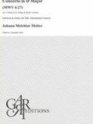 Concerto In D Major, MWV 6.27 : For 2 Clarini In D, Strings & Basso Continuo / Ed. Alejandro Garri.