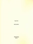 Hard Hit : For Solo Piano (2015).