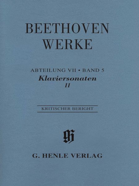 Klaviersonaten II : Kritischer Bericht / edited by Frank Buchstein and Hans Schmidt.