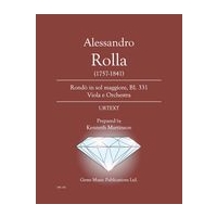 Rondo In Sol Maggiore, Bi. 331 : For Viola and Orchestra / Prepared by Kenneth Martinson.