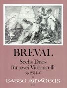 Six Duos, Op. 25, Vol. 2 (Nos. 4-6) : For Two Violoncelli / edited by Yvonne Morgan.