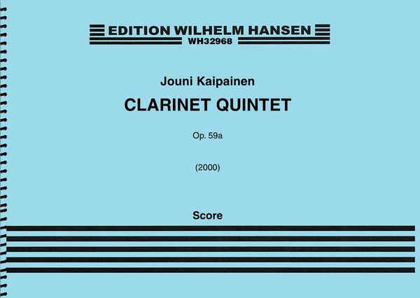 Clarinet Quintet, Op. 59a (2000).