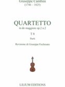 Quartetto In Do Maggiore, Op. 2 N. 2, T 8 / edited by Giuseppe Fochesato.
