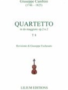 Quartetto In Do Maggiore, Op. 2 N. 2, T 8 / edited by Giuseppe Fochesato.