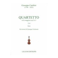 Quartetto In Fa Maggiore, Op. 2 N. 3, T 9 / edited by Giuseppe Fochesato.