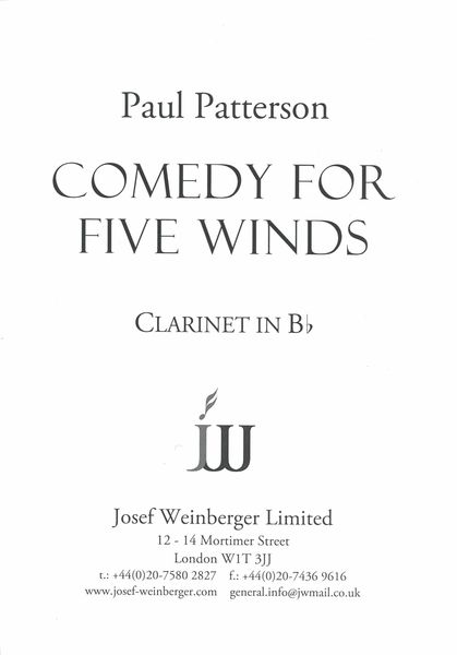Comedy, Op. 14 : For Five Winds.