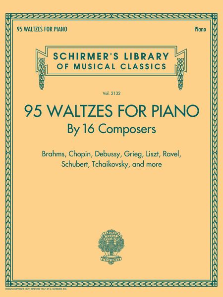 95 Waltzes For Piano : by 16 Composers.