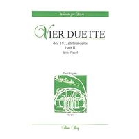 Vier Duette Des 18. Jahrhunderts, Heft 2 : Für Zwei Fagotte / edited by Hans-Peter Vogel.