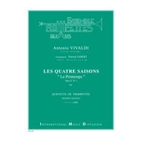 Les Quatre Saisons le Printemps Op 8, No. 1 : For Trumpet Quintet / arr. by Patrick Fabert.