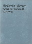 Hindemith - Jahrbuch, 1978/VII.