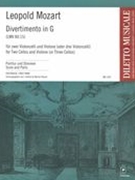 Divertimento In G (LMV XII:15) : Für Zwei Violoncelli und Violone (Oder Drei Violoncelli).