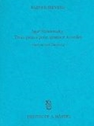 Igor Strawinsky : Trois Pieces Pour Quatuor A Cordes - Analyse und Deutung.