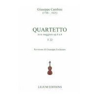 Quartetto In Re Maggiore, Op. 4 N. 4, T 22 / edited by Giuseppe Fochesato.