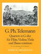Quartett In G-Dur : For Flute, Violin, Viola and Basso Continuo.