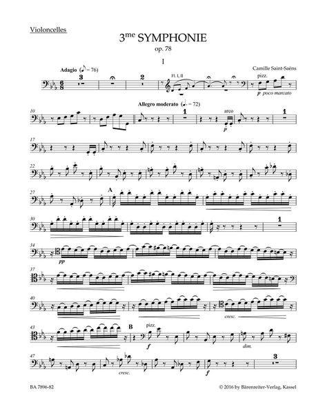 3e Symphonie En Ut Mineur, Op. 78 / edited by Michael Stegemann.