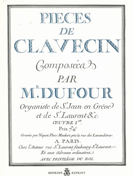 Pièces De Clavecin.