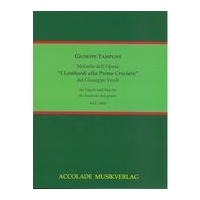 Melodie Dell'opera I Lombardi Alla Prima Crociata Del Giuseppe Verdi : For Basoon and Piano.