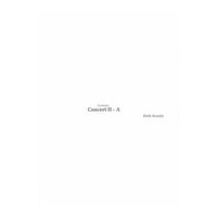 Concert II-A : For Trombone and String Sextet (1992).