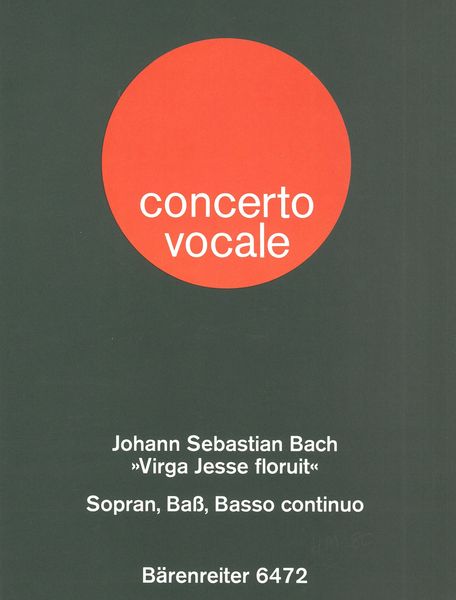 Virga Jesse Floruit : Duet For Soprano, Bass and Continuo.