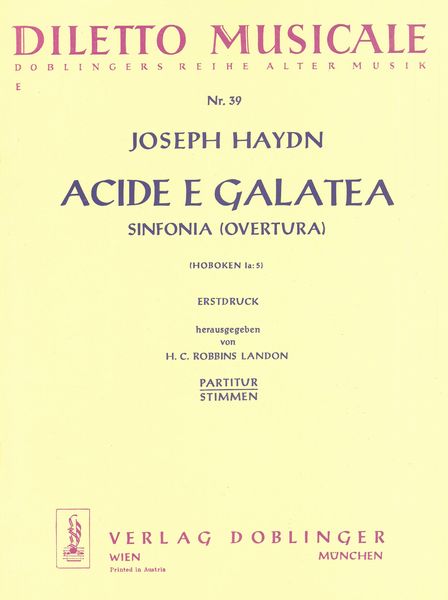 Acide E Galatea Ouvertüre.