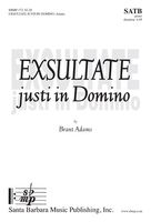 Exsultate Justi In Domino : For SATB and Piano Accompaniment.