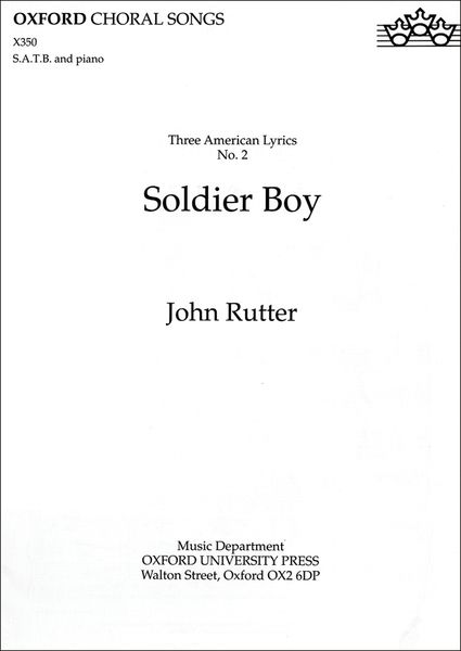 Soldier Boy : For SATB and Piano.