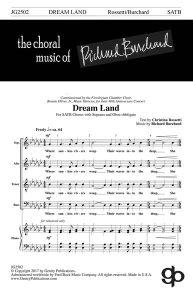 Dream Land : For SATB and Oboe Obliggato.