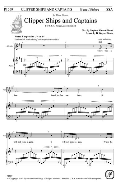 Clipper Ships and Captains : For SSA and Piano.