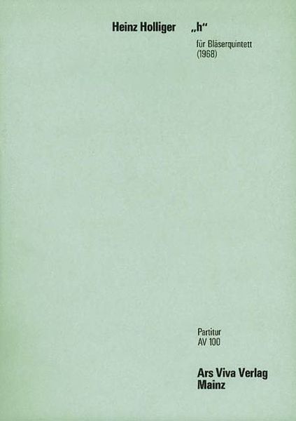 H : For Wind Quintet (1968).