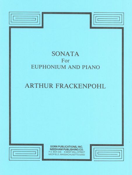 Sonata : For Euphonium and Piano.