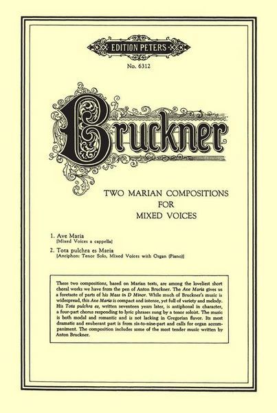 Marian Compositions : For Mixed Voices.