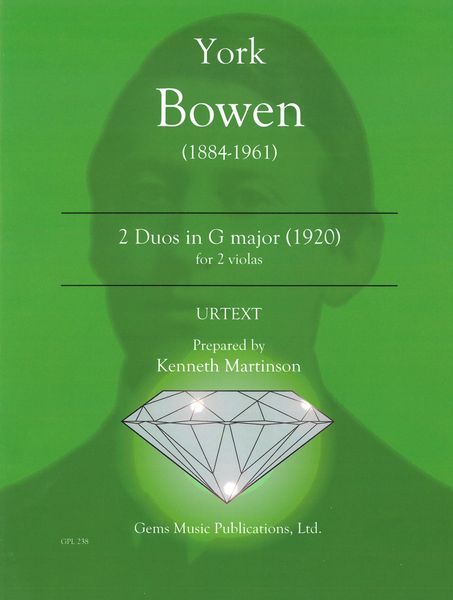 2 Duos In G Major : For 2 Violas (1920) / edited by Kenneth Martinson.