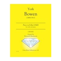 Piece In E Flat : For Viola and Piano (1960) / edited by Kenneth Martinson.