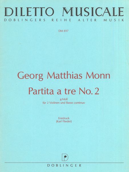 Partita A Tre No. 2 In G-Moll : Für 2 Violinen und Basso Continuo.