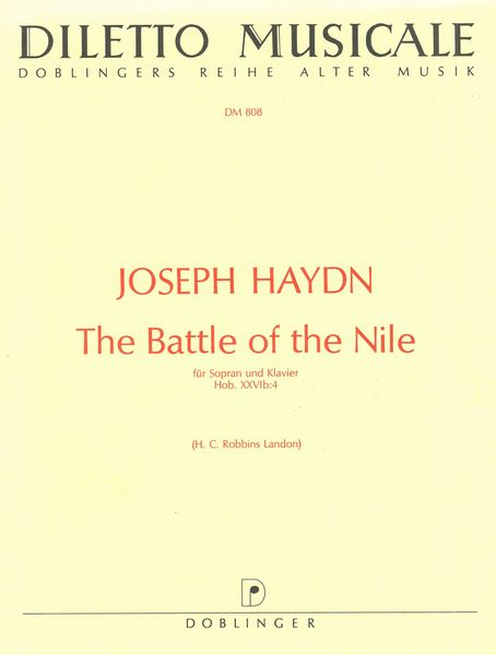 The Battle of The Nile Hob.Xxvib:4 : For Soprano and Piano..