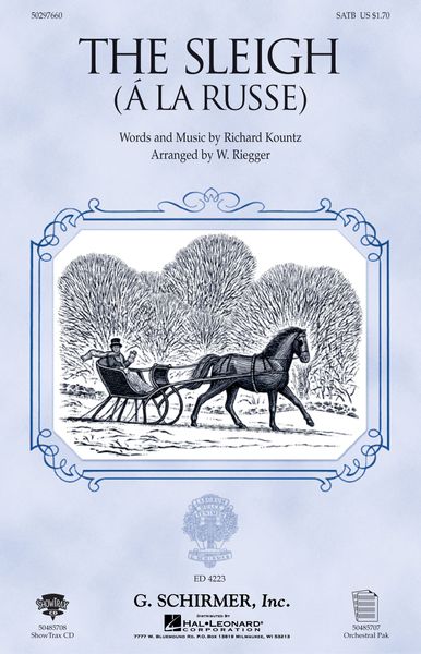 Sleigh (A la Russe) : For SATB and Piano / arr. W. Riegger.