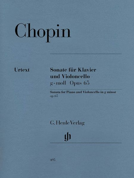 Sonata In G Minor, Op. 65 : For Violoncello and Piano / edited by Ewald Zimmermann.