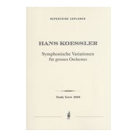Symphonische Variationen : Für Grosses Orchester.