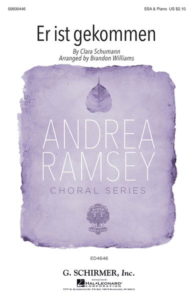 Er Is Gekommen In Sturm und Regen, Op. 12 No. 2 : For SSA and Piano / arr. Brandon Williams.